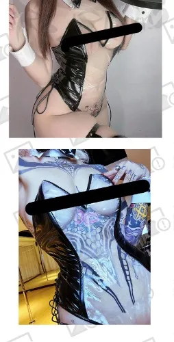 Transparent bunny suit