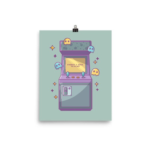 Insert 1 Soul to Play | Poster | Retro Gaming - 8″×10″