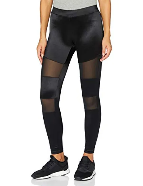Urban Classics Damen Ladies Shiny Tech Mesh Leggings