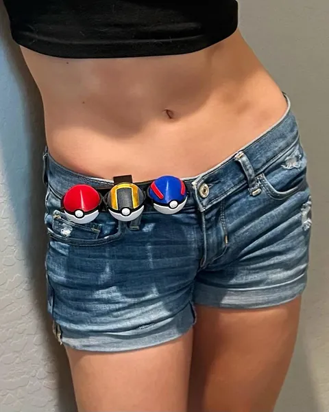 Pokeball Cosplay Prop with Belt Clip