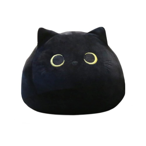 GOBEAUTY Black Plush Toy Pillow Cute Animal Cat-Shaped Stuffed Pillows Cushion Great Gifts for Birthday Valentines Day Christmas to Give Girlfriend Boyfriend, R14IXLVB230R37DSM5W - Large