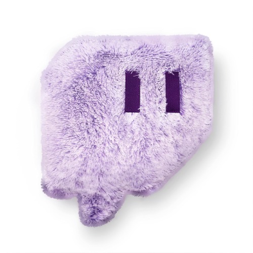 Twitch Glitch Pillow Plush - Faux Fur