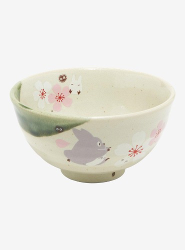 Studio Ghibli My Neighbor Totoro Cherry Blossoms Ceramic Rice Bowl