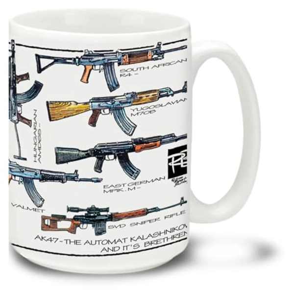 AK-47 Assault Rifle 15 Ounce Coffee Mug