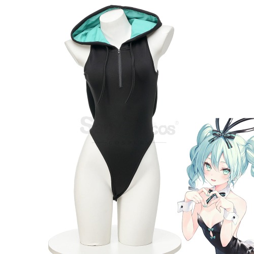【In Stock】Vocaloid Hatsune Miku Cosplay Bunny Girl Hoodie Miku Cosplay Costume