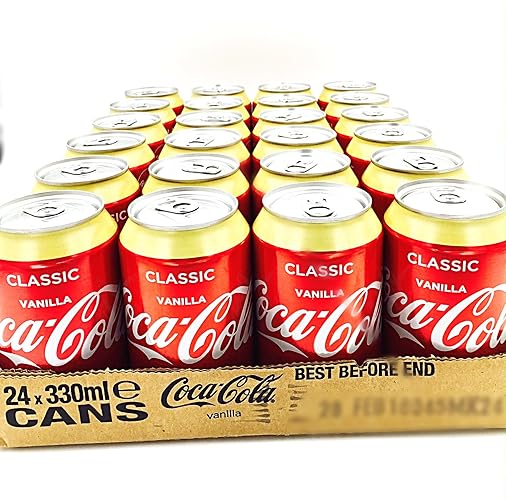 Coca Cola Vanille 24 x 0,33l Dose (Vanilla Coke) - Vanille - 330 ml (24er Pack)