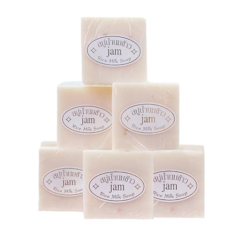 Maruomiki Thailand Rice Soap 6pcs Handmade Rice Soap 65g Bath Soap 12pcs Facial Soap Cold Soap Wedding Gift (6) - 6