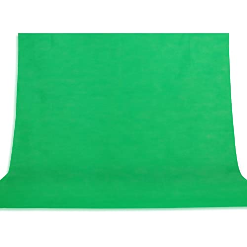 AW 7 X 5 Ft Green Screen Backdrop for Studio Photography Chromakey Nonwoven Background Video Online Meeting Zoom YouTube - 6.6'x5.2' - Green - Standard Packaging
