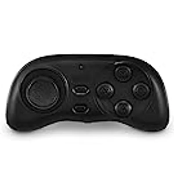 Wireless Controller Bluetooth Game Controller Mini Bluetooth Rechargeable/Battery Gamepad Handle Joystick Gaming Controller Remote for Android, for iOS, PC Systems (Black)