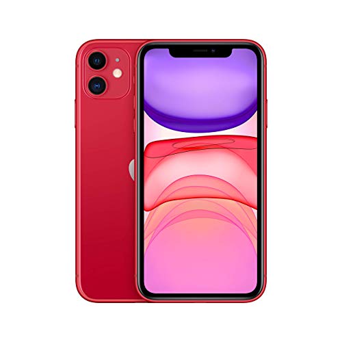 Apple iPhone 11, 64GB, Red (Renewed)