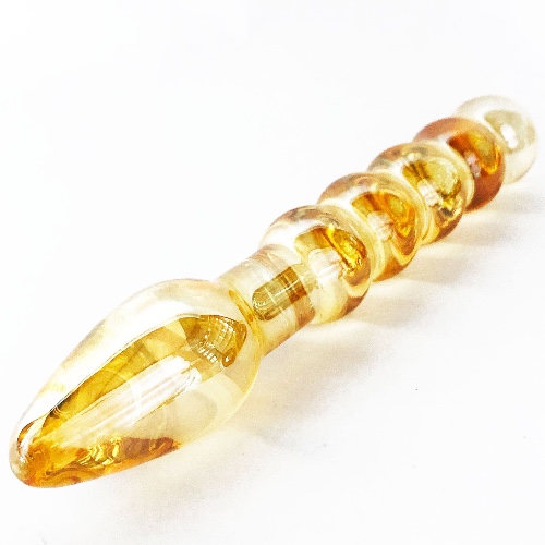 Sh! Gold Glass Double Dildo