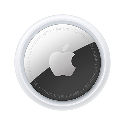 Apple AirTag - Finde und behalte Deine Sachen im Blick: Schlüssel, Geldbörsen, Gepäck, Rucksäcke und mehr. Einfaches Einrichten mit iPhone oder iPad. Austauschbare Batterie - Single