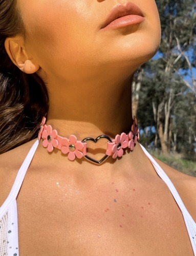 SECRET GARDEN CHOKER - PINK | Default Title