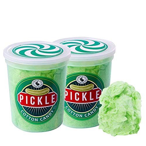 Pickle Gourmet Flavored Cotton Candy (2 Pack) – Unique Idea for Holidays, Birthdays, Gag Gifts, Party Favors - pickle - 1.75 ounce (pack of 2)