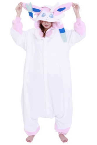 SAZAC Kigurumi - Pokemon - Sylveon - Onesie Jumpsuit Halloween Costume - One Size