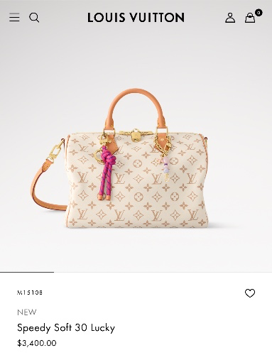 Louis Vuitton Speedy Soft 30 Lucky 
