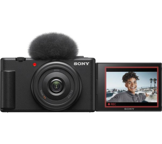 SONY ZV-1F High Performance Compact Vlogging Camera - Black