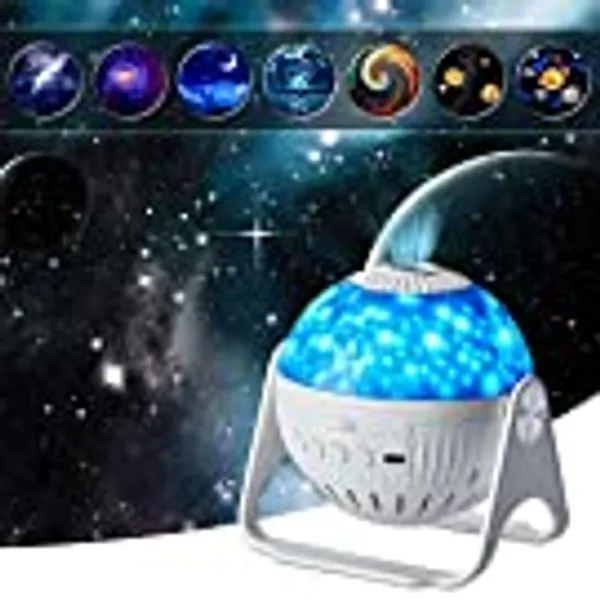 Galaxy Projector-Star projector-360 Degree Auto Rotation-Timed Starry Planetarium Projector -Night Light-Lights for Room Decor-Unique Gift for Children-Kids Gifts