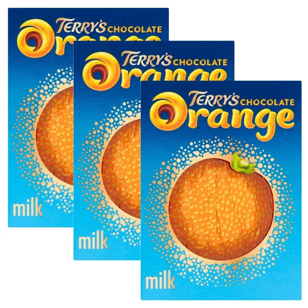 3 x 157g Terrys Melk Chocolade Oranje Zoete Snack Gift Present Kous Filler