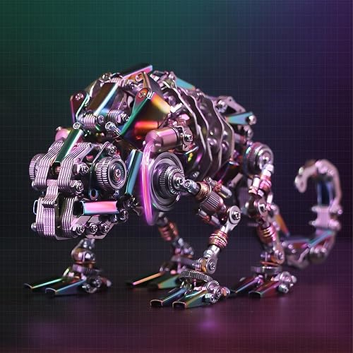 Adult 3D Metal Puzzle, Chameleon Metal Model Set, 3D Metal Adult Puzzle Chameleon Building Blocks, DIY Mechanical Model Set- High-end Gifts for Men - Chameleon