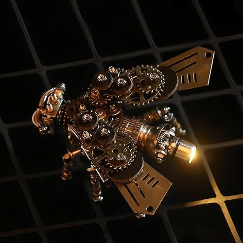Adult 3D Metal Puzzle, Punk Insect Model Set, 3D Metal Puzzle Mechanical Insect Building Blocks, Fun DIY Assembly, high-end Men's Gifts. - Mechanical Firefly