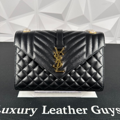 Saint Laurent Medium Envelope in Lambskin