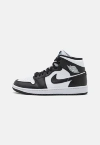 AIR JORDAN 1 MID - Vysoké tenisky - white/black