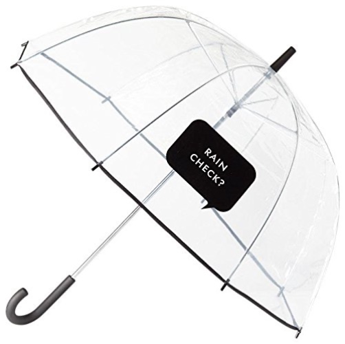 Kate Spade New York Large Dome Umbrella, Rain Check - 