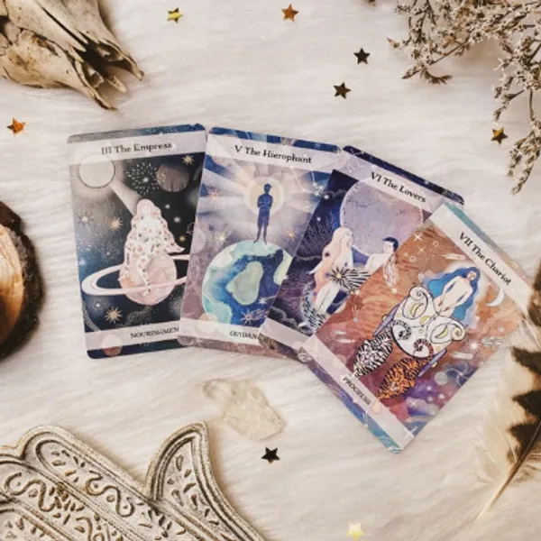 The Moon and Stars Tarot  Full 78 Card Tarot Deck  Tarot | Etsy UK