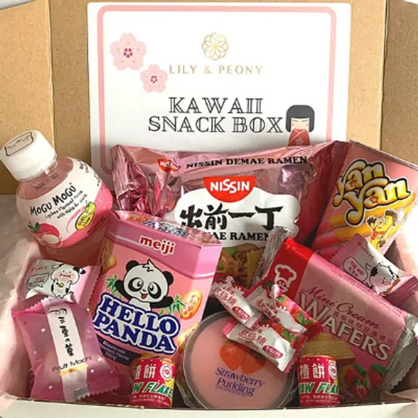Kawaii Cute Deluxe Japanese Snack Box  Asian Snack Box  | Etsy UK