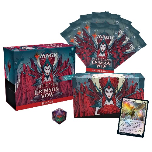 Magic The Gathering Innistrad: Crimson Vow Bundle, 8 Set Boosters & Accessories C90620000