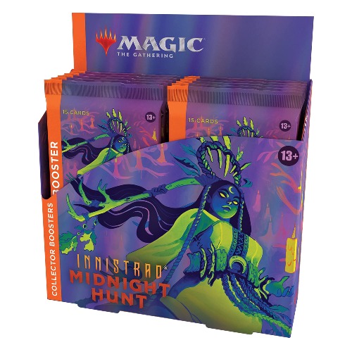 Magic The Gathering Innistrad: Midnight Hunt Collector Booster Box, 12 Packs