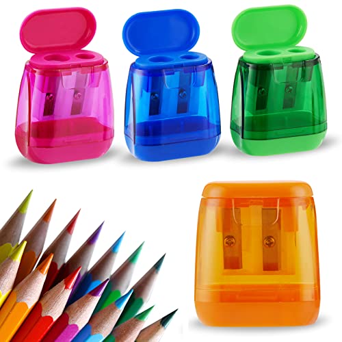 Sonuimy Pencil Sharpeners, 4 Pcs Pencil Sharpeners  - Covered