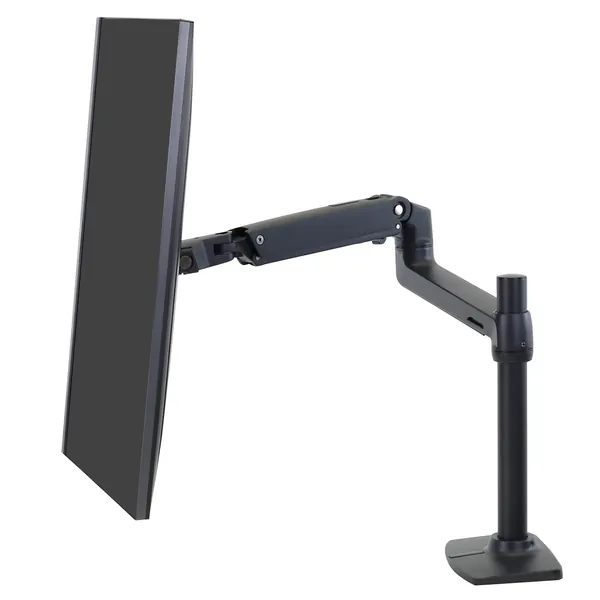 LX Desk Monitor Arm Tall Pole (Matte Black)
