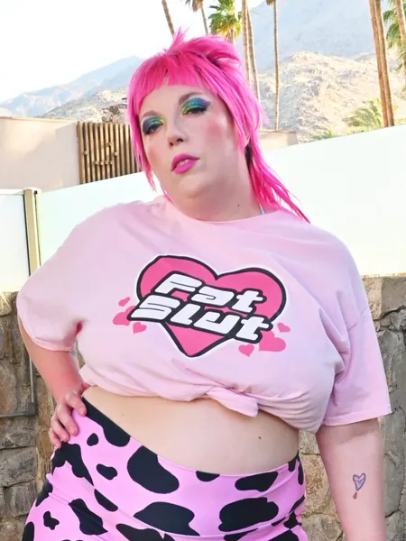 Fat Slut Unisex T-shirt - Body positive, fat liberation, plus size graphic tee