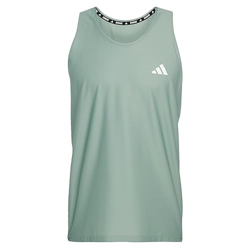 adidas Men's Camiseta sin Mangas Own The Run, - M - Silver Green