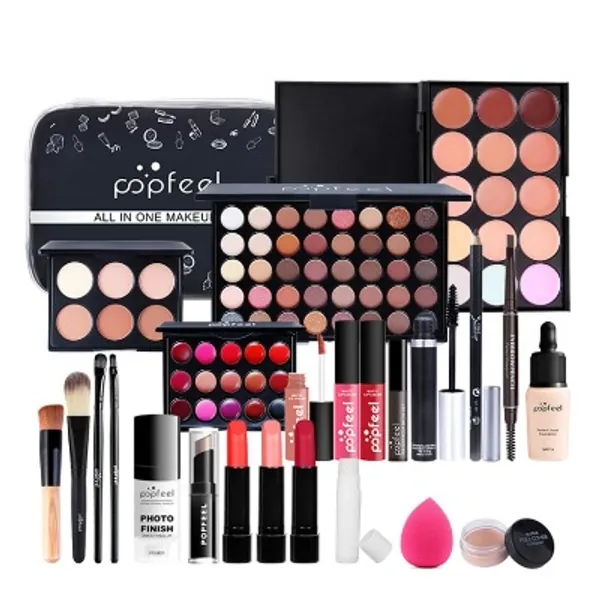 CHSEEA Schmink Geschenkset Make-Up Set Kosmetik Makeup Paletten Schminkkoffer Schminke für Gesicht, Augen und Lippen #8
