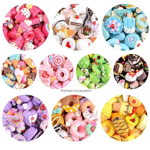 100 pcs Assorted Slime Charms