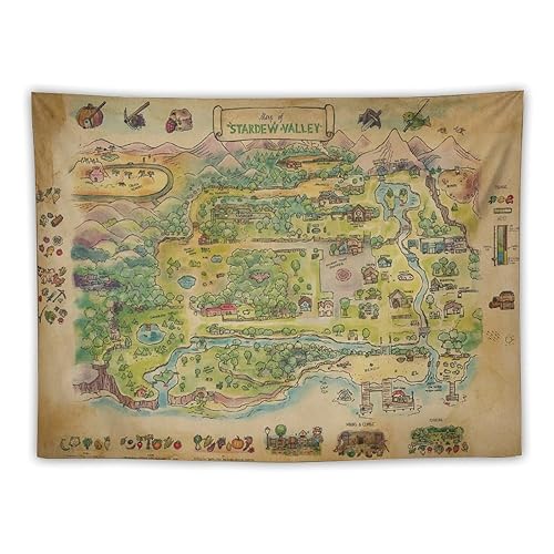 Stardew Valley Map Tapestry 