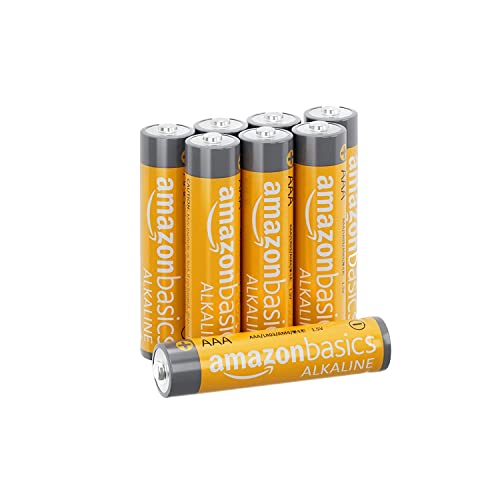 Amazon Basics 8-Pack AAA Alkaline High-Performance Batteries, 1.5 Volt, 10-Year Shelf Life - 8 Count (Pack of 1)
