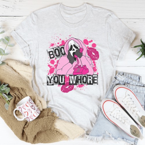 Boo You Horror Tee - White / S