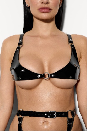 Charlene Bra in Patent Leather | XS