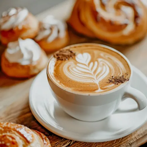 Pay for my coffee and pastry, piggie