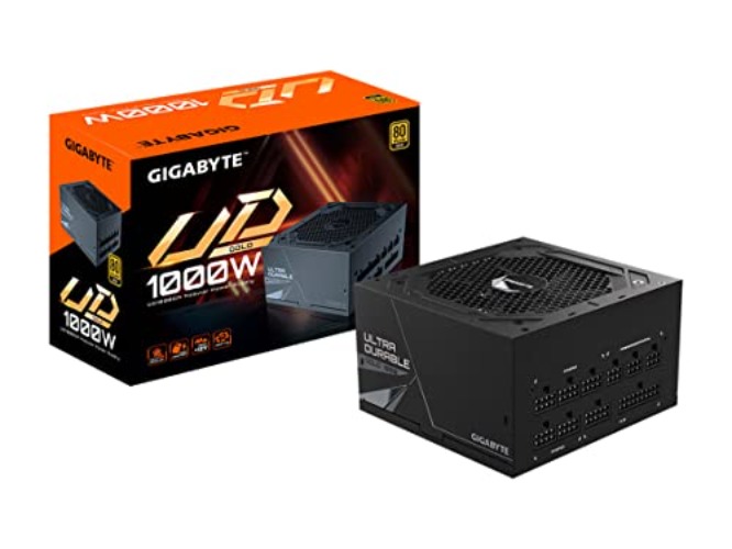 GIGABYTE GP-UD1000GM 1000W 80 Plus Gold Certified Fully Modular Power Supply - 80+ Gold - 1000W - Modular Power Supply