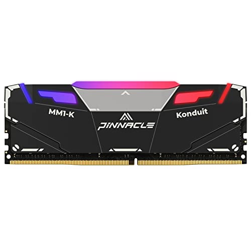 Timetec Pinnacle Konduit RGB 32GB DDR4 3600MHz PC4-28800 CL18-22-22-42 XMP2.0 Overclocking 1.35V Compatible for AMD and Intel Desktop Gaming PC Memory Module RAM - Black - 32GB - RGB Black