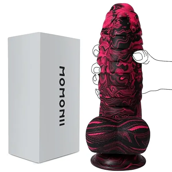 2.36" Diameter Fantasy Huge Thick Dildo, Big Realistic Colorful Flexible Dildos Stimulator with Strong Suction Cup for Hands-Free, Safe Silicone Girthy Anal Sex Toy for Women Men Couples - XX-Large