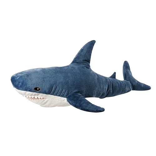XIGUI 40 Inch Plush Shark Toy,Shark Plush Soft Squishy Shark Toys Shark Plush Pillows, Perfect Stress Relief，Room Decoration for Boys and Girls Shark Plushies for Kids Blue - 40 Inch /100 cm