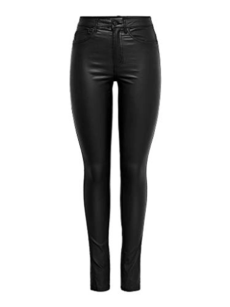 ONLY Women's Onlroyal Hw Sk Rock Coated PIM Noos Skinny Jeans