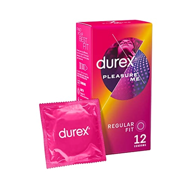 Durex Pleasure Me Condoms, Pack of 12 (Packaging May Vary)