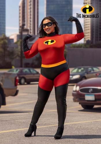 The Incredibles Deluxe Plus Size Women's Mrs. Incredible Costume
